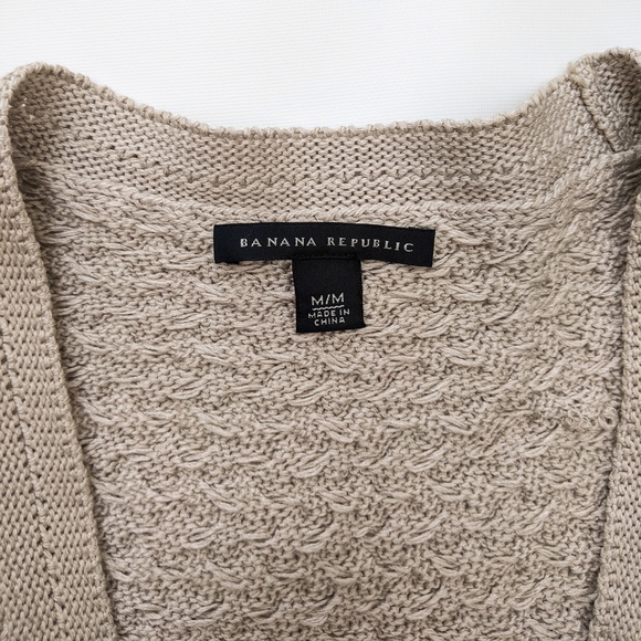 Banana Republic Cream Knit Cardigan Sweater, Women's Medium - Picture 7 of 9